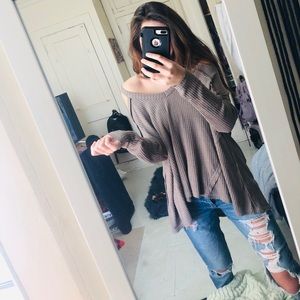 Super Cute Boho Top With Cold Shoulders